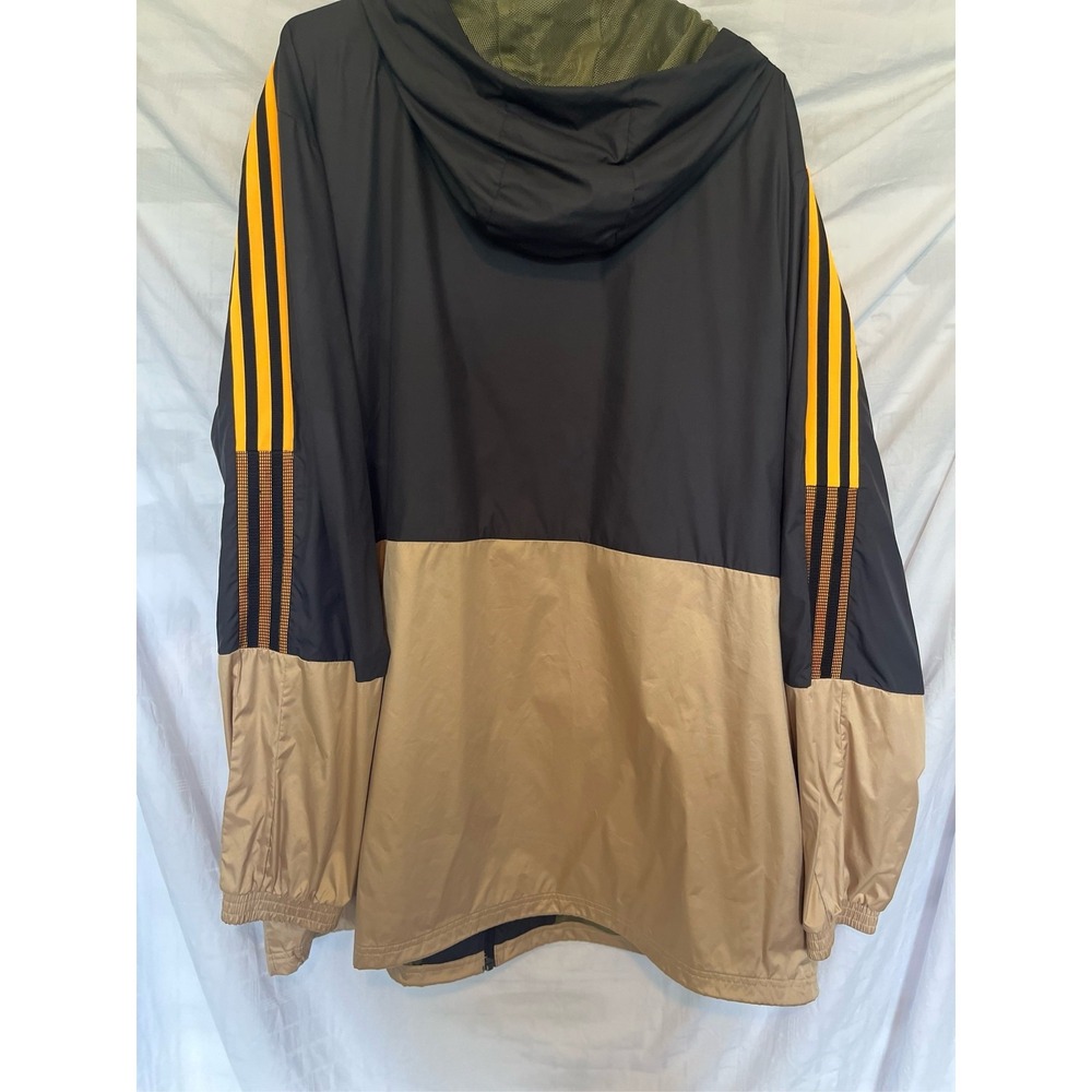 Adidas Tiro Colorblock Windbreaker Jacket Mens Full Zip Hooded Athletic 2XL - Picture 4 of 4